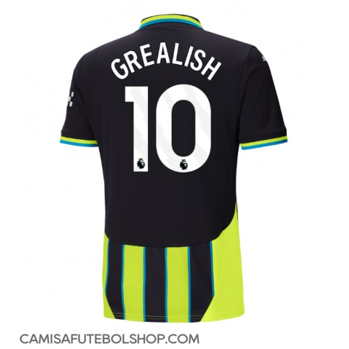 Camisa de time de futebol Manchester City Jack Grealish #10 Replicas 2º Equipamento 2024-25 Manga Curta